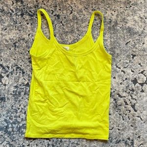 Neon yellow tank top